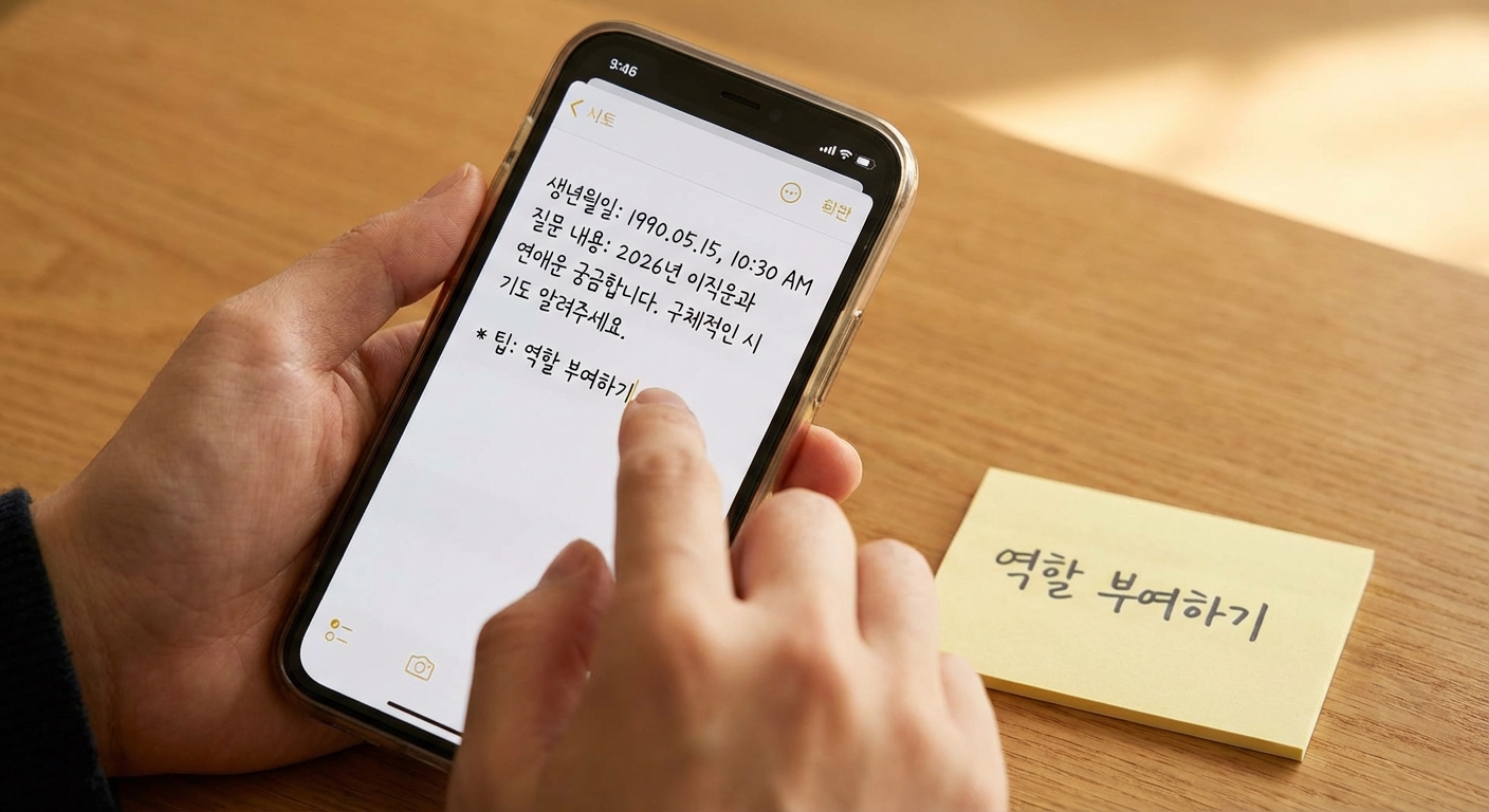 AI 사주 프롬프트 작성법