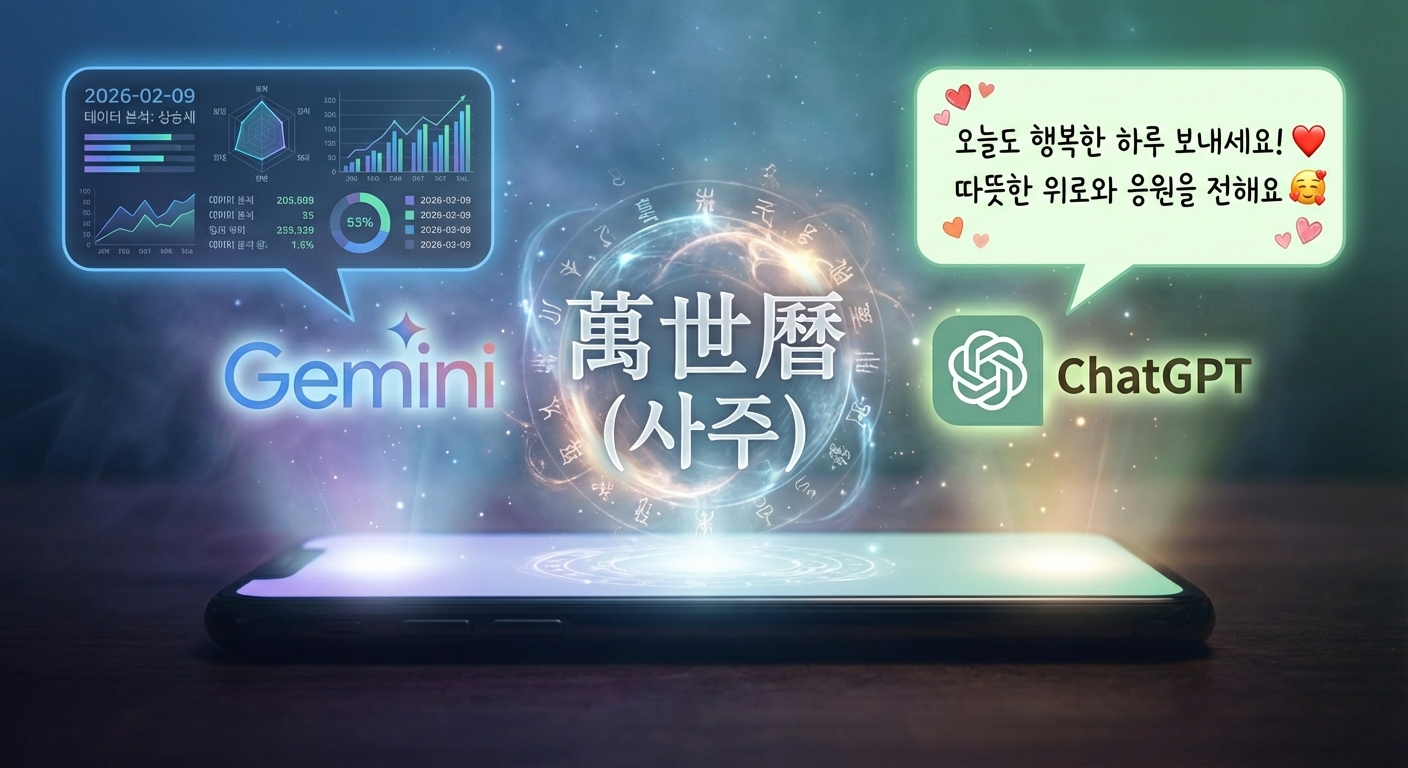제미나이 챗지피티 운세 답변 차이